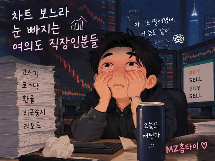 강서 출장 마사지 여의도 직장인 차트 눈 피로 일러스트