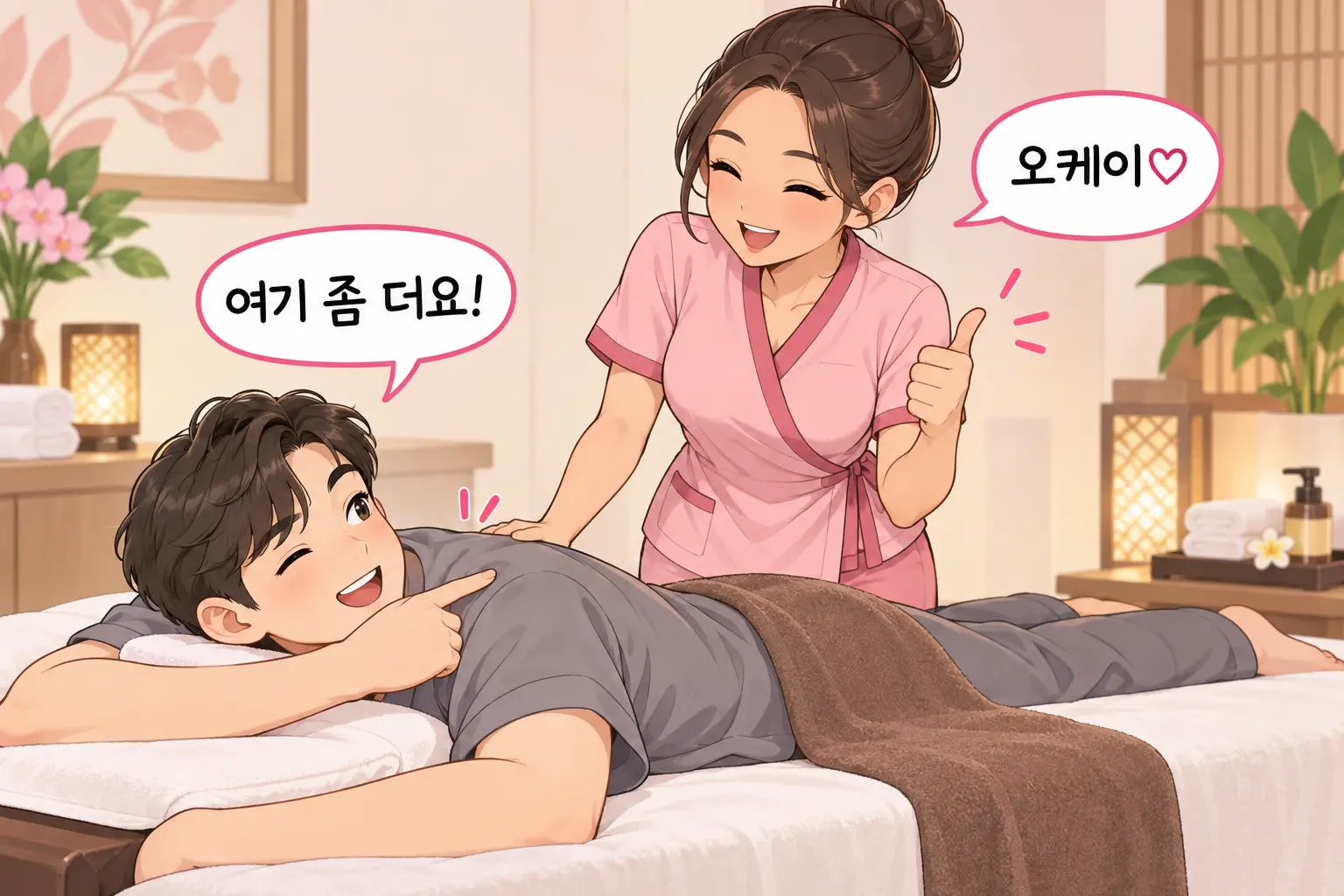손바닥과 체중을 이용해 압을 전달하는 태국 출장 마사지